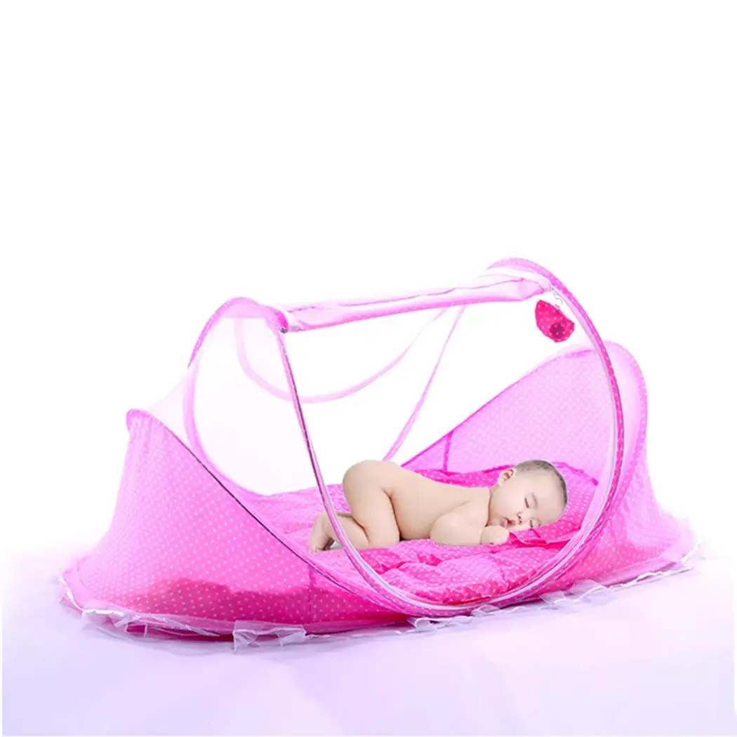 baby bed tent with mosquito net and pillow