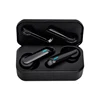 2019 hot selling TWS V5.0 blue tooth wireless earphone free sample in ear eabuds square charger box earphone