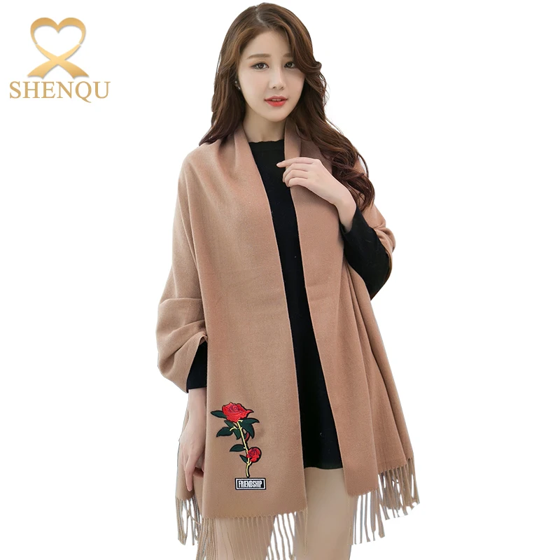 1pc Faux Cashmere Jacquard Woven Women's Scarf Shawl For Daily Wear In  Autumn And Winter