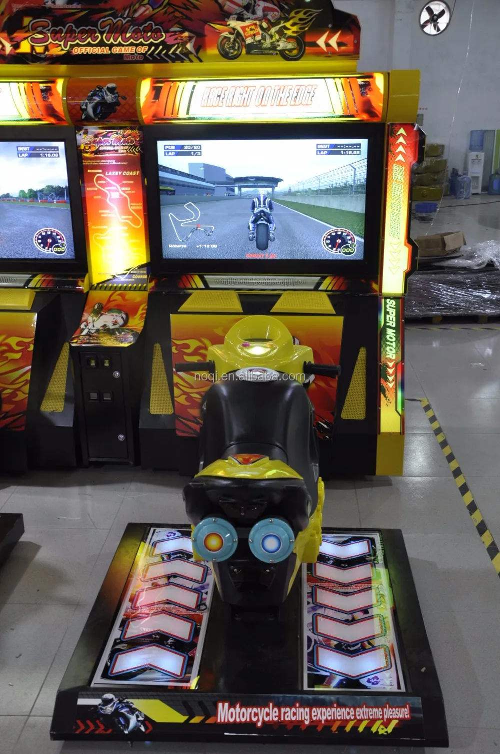 High quality 42''LCD 2 Players gp simulator motor racing games