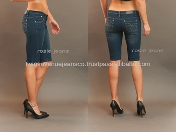 skinny leg bermuda shorts