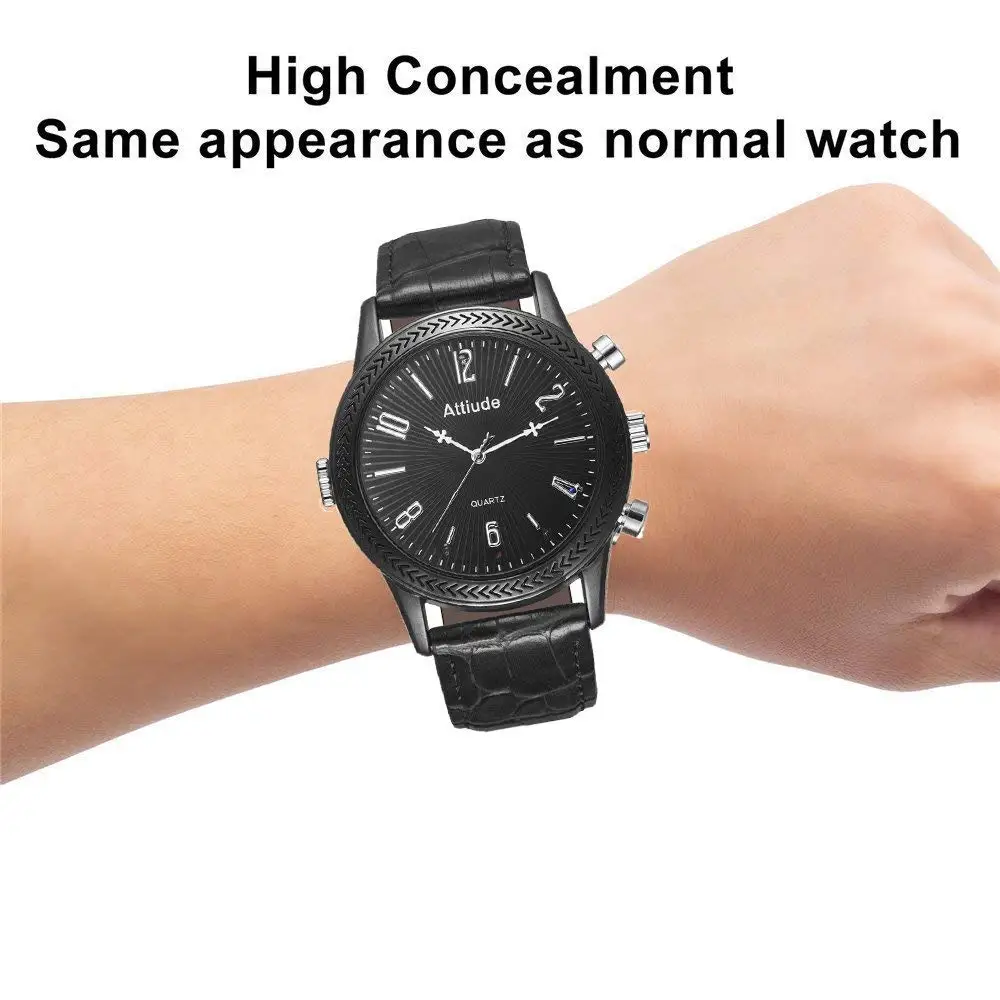 1080P HD Portable Pro Spy Watch Hidden Camera With Voice Recorder Smart Men Fashion Wrist Video Camcorder