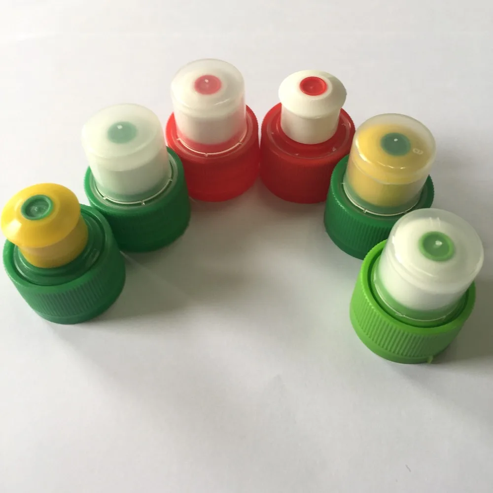 28mm Plastic Push Pull Sports Water Bottle Caps With Dust Cover Buy
