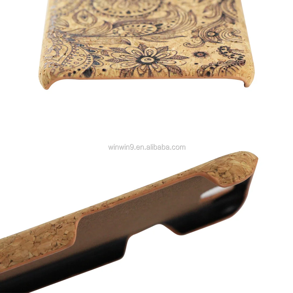 Eco-friendly Wood Cork Mobile Phone Accessories for iPhone X for iPhone 7 Unique Printing Wooden Phone Case for Apple