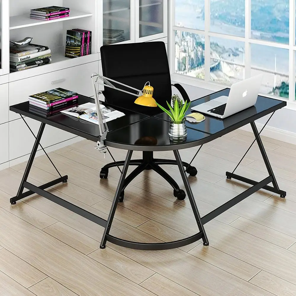 Cheap Cost L Shape Home Office Corner Computer Desk Factory