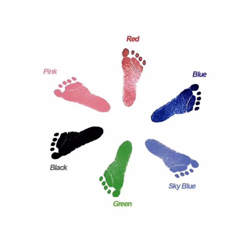 Safe Nomess Ink Baby Footprint & Handprint Clean Touch Ink Pad And