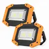 Waterproof Super Brightness Cool White Square Searchlight Zone Rechargeable Lamp 2 COB 30W 450 LM Rechargeable Led Work Light