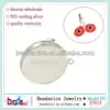 Beadsnice ID 27613 Fancy silver nice for charming girls 8mm fit 6.5mm round sold by PC jewelry settings pendant