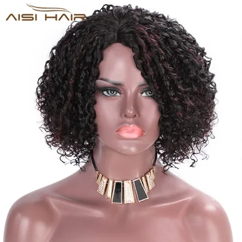 synthetic afro curly wig