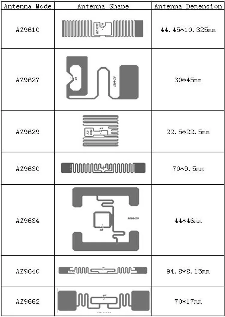 UHF custom long range garment tracking RFID clothing hang tag