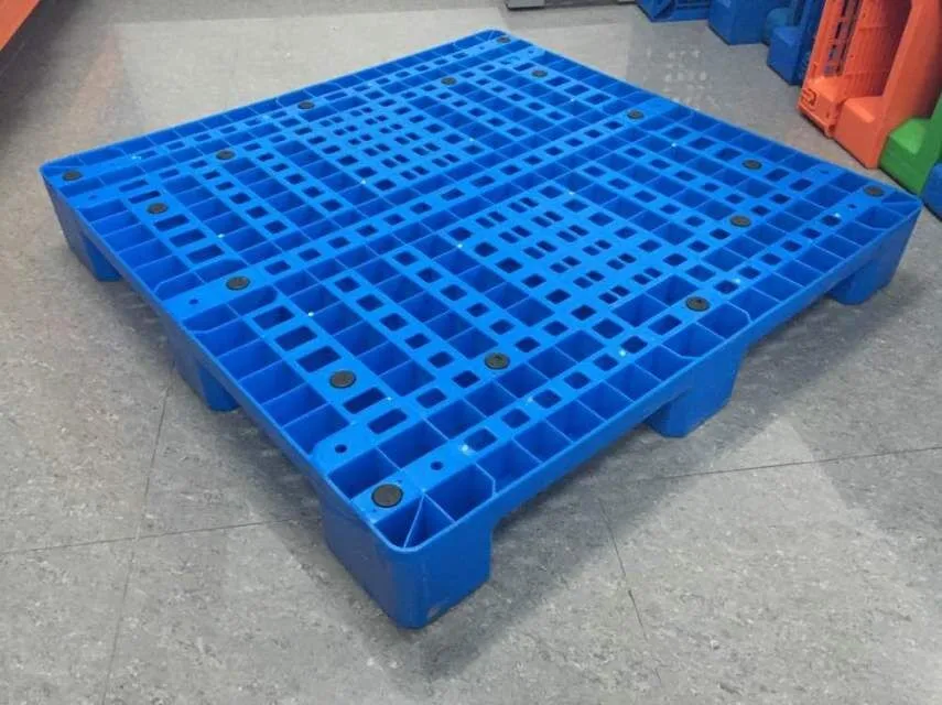 Heavy Duty Floor Stacking Plastic Pallet With 9 Runners Bottom And Heavy Duty Floor Stacking Plastic