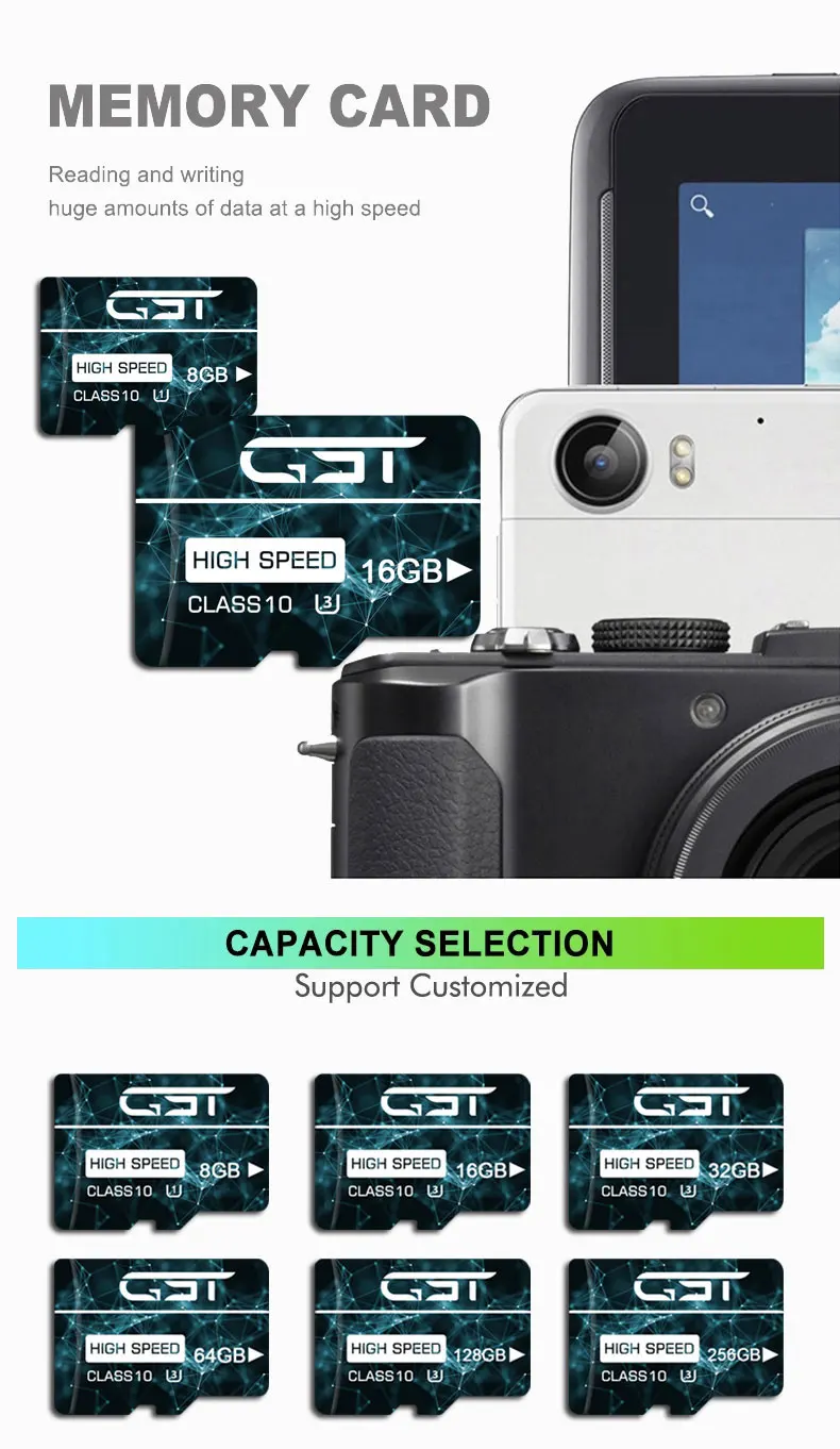 SD/TF Mobile Phone Micro Memory SD Card Full Capacity 16GB 64GB Flash Drive