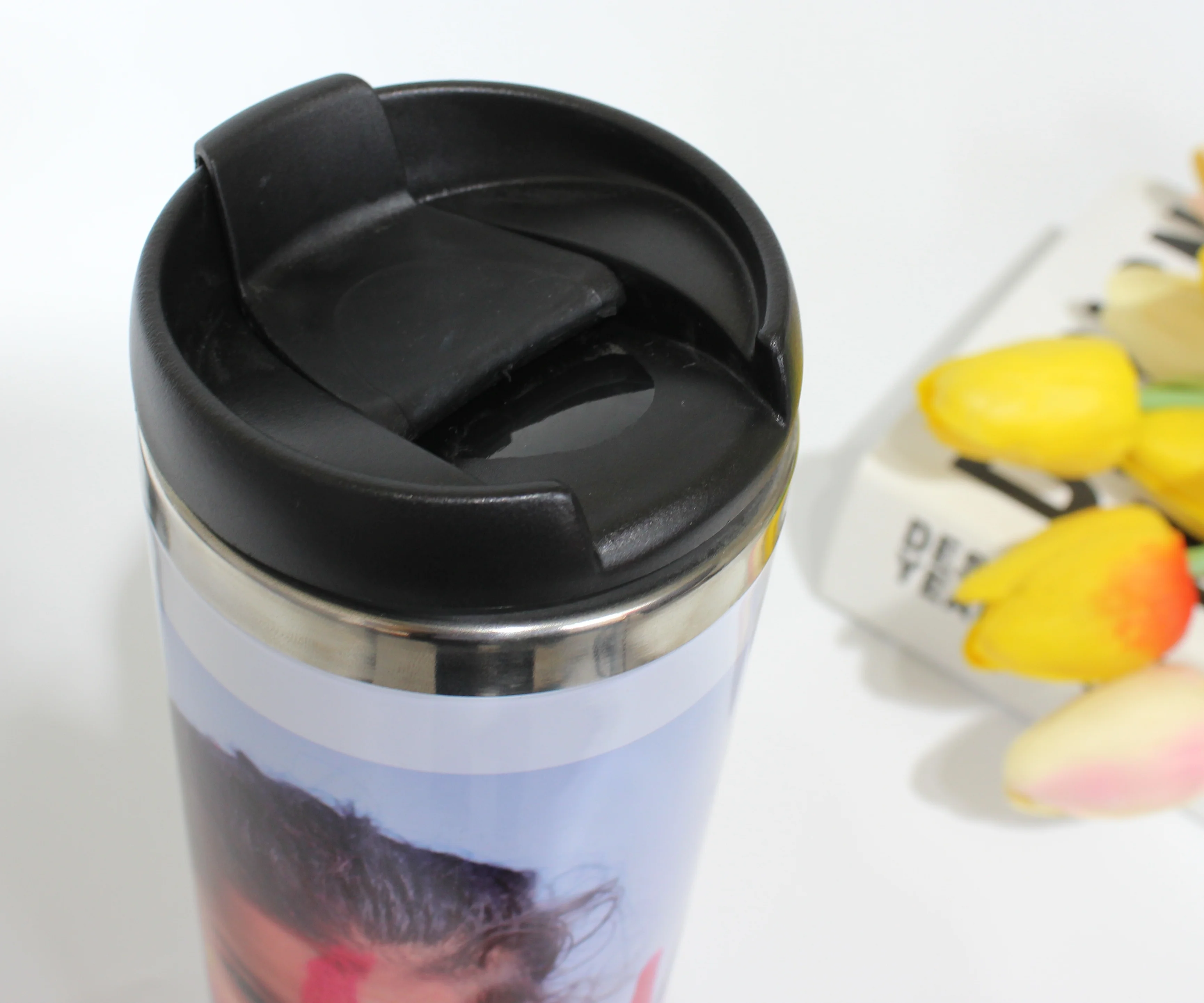 Popular Custom Printed Thermo Cups With Lid Sublimation Stainless Steel