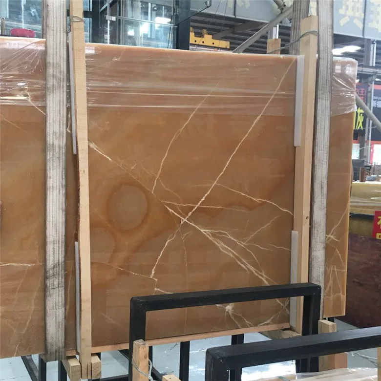 Popular Honey yellow marble slabs tiles honey onyx marble stone