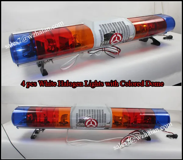 12v Halogen Emergency Lightbar/fire Truck Tow Head Warning Lightbars