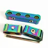 3PC NEO CHROME ENGINE SPARK PLUG WIRE SEPARATOR DIVIDER CLAMP KIT 8MM 9MM 10MM