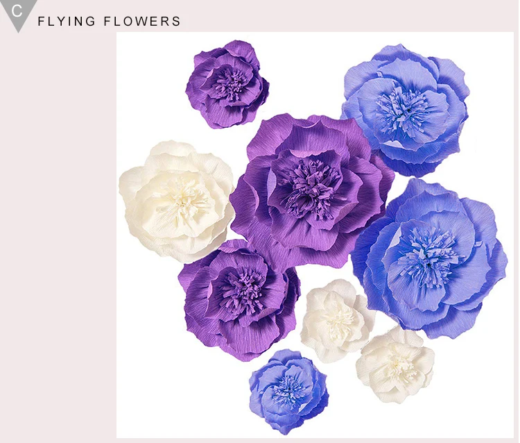 9 Tetes Geant Fait Main Fleurs En Papier Crepe Mur Toile De Fond Pour Mariage Bebe Douche Anniversaire Decoration Buy Fleurs De Papier Crepe Geant Fait Main Toile De Fond De Mur