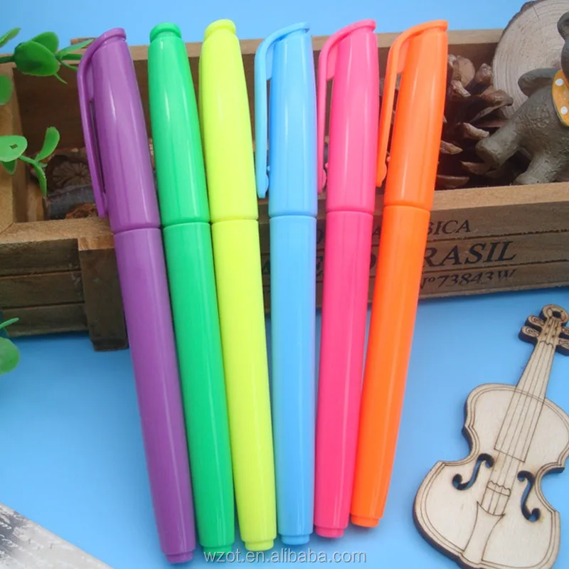 High Quality Highlighter Fluorescent Pen With 6 Colors Office School