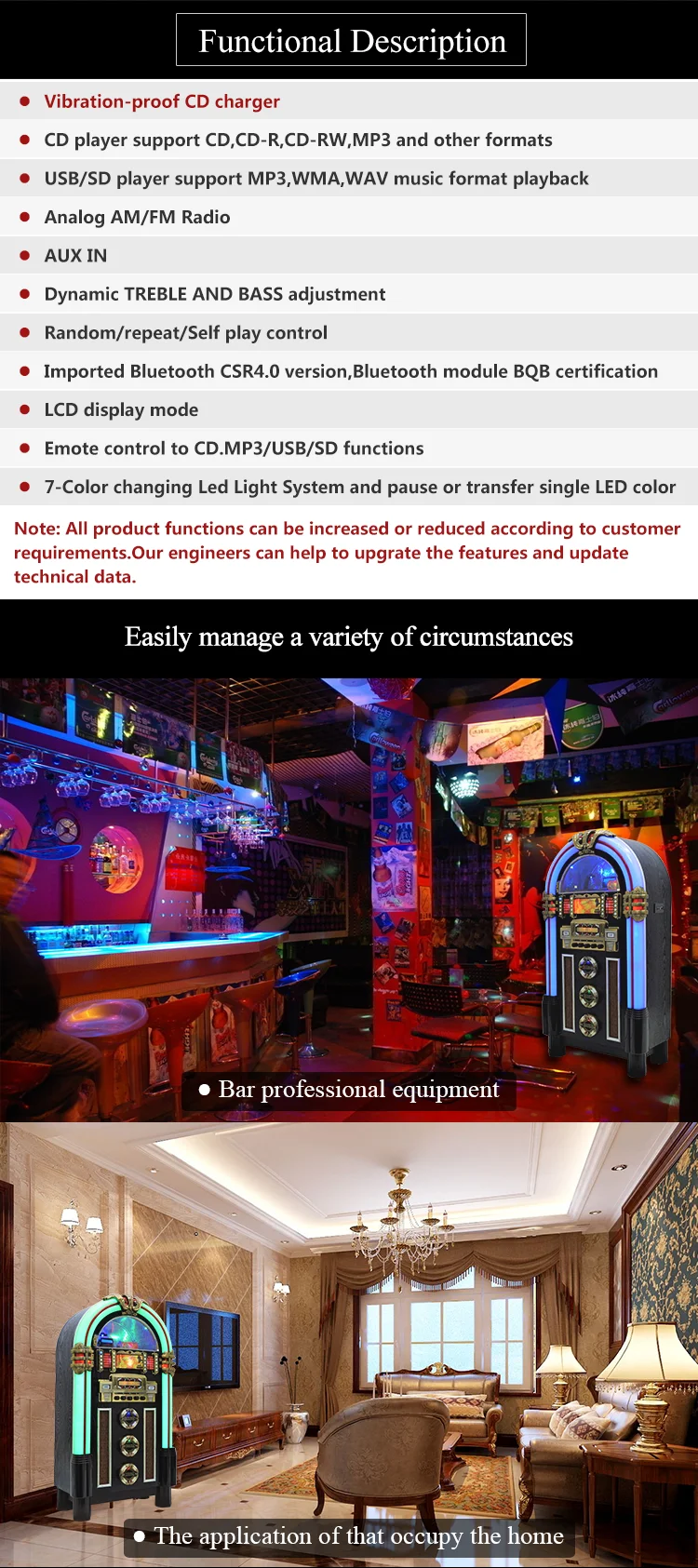 Retro Wurlitzer Jukebox Standing Digital Cd Player Bt Usb Sdjukebox Buy Wurlitzer Jukebox Retro Product On Alibaba Com