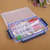 Transparent detachable removable jewelry pill fishing gear rectangle storage powder box