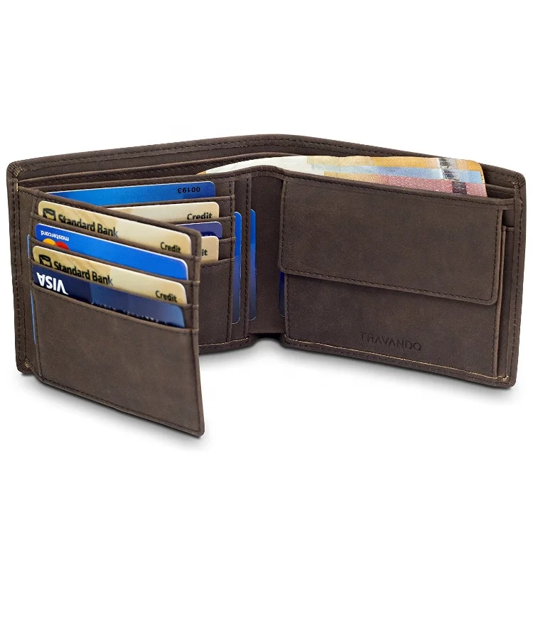 2019 Специальная цена натуральная кожа кошелек с индивидуальным логотипом id карты rfid Холст Портмоне мужчины