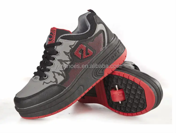 chaussure avec roulette retractable