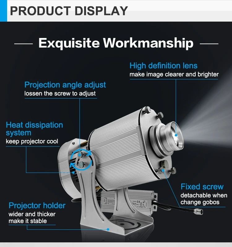 logo floor projector 40W LED outdoor gobo light waterproof IP65