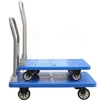 Household Mute folding cart/Stainless steel plate barn carrying Trolley