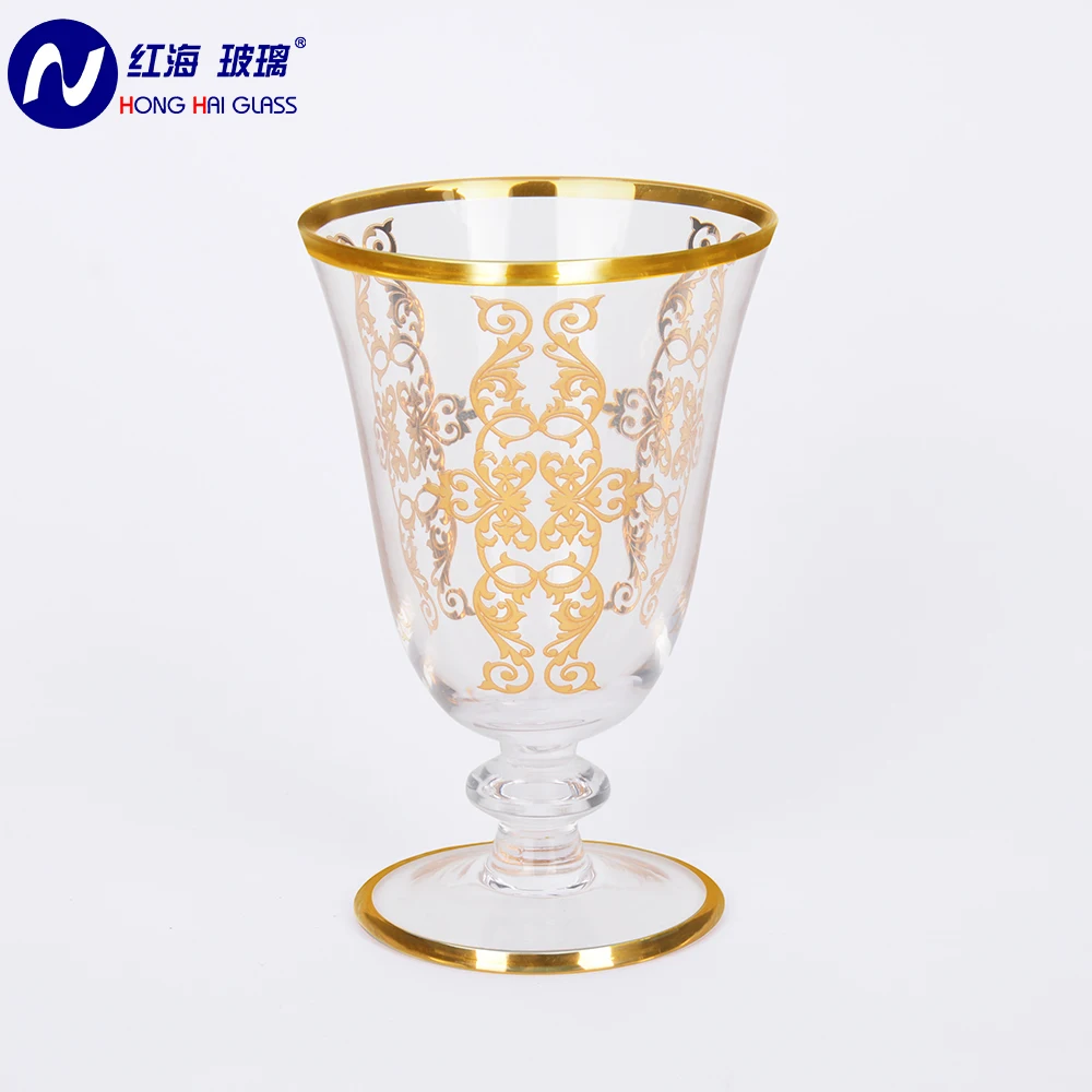 Handmade crystal glass juice glass tea and coffee sets for Arabic