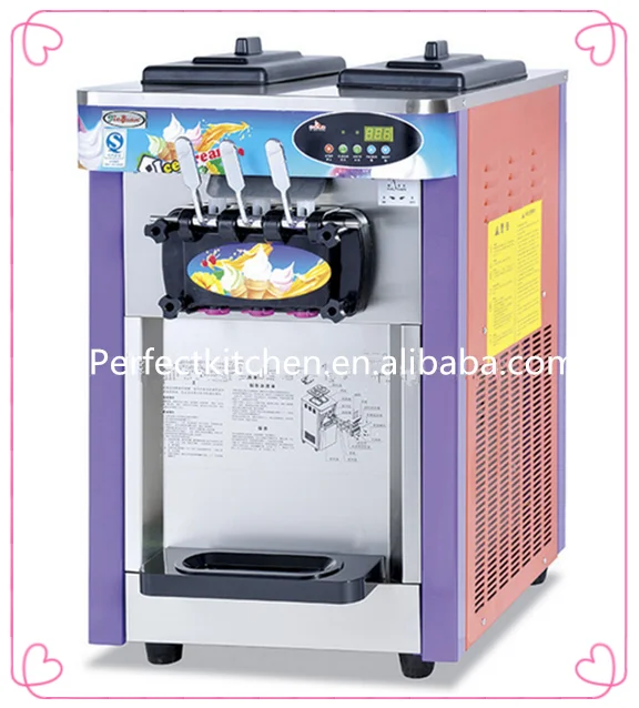 Stainless Steel Industrial Ice Cream Machine With 3 Flavor Buy