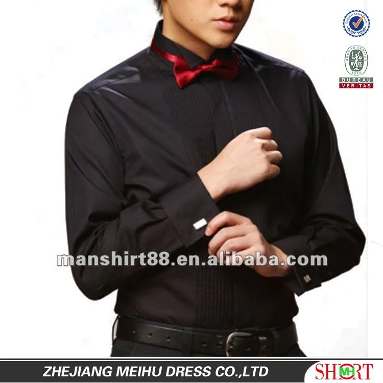 slim fit wing tip tuxedo shirt