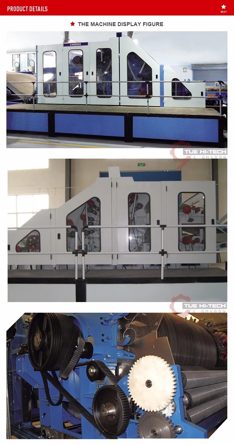 Raw Cotton Processing Machine Carding Machine For Cotton For Process