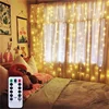 Twinkle 300 LED curtain string light USB power fairy lights string with remote for valetine's day