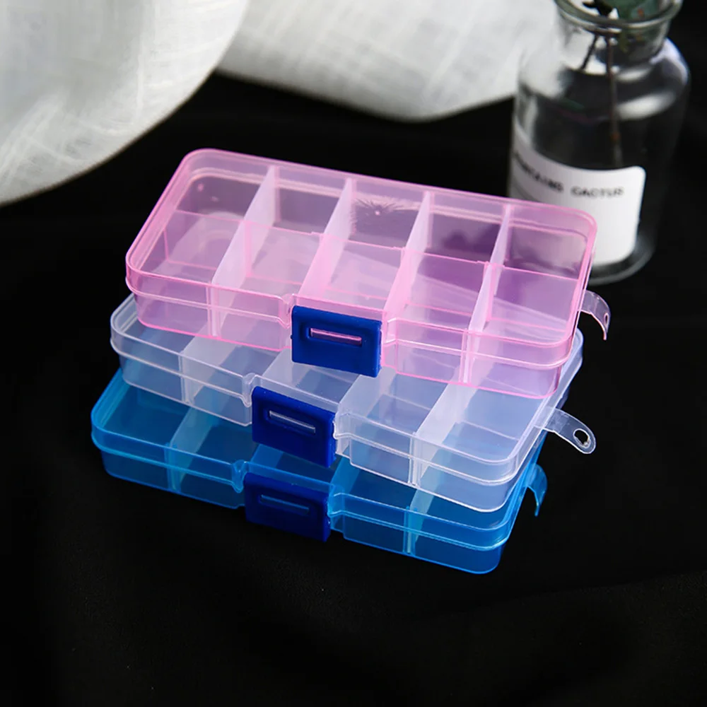 Small Adjustable Clear Plastic Storage Divider Box,Plastic Bead
