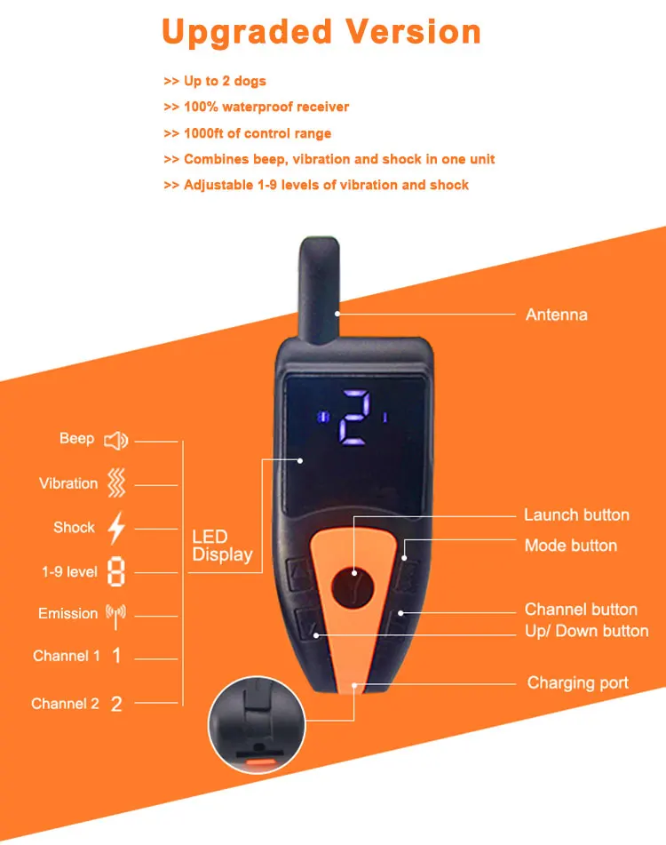 Ce Rohs Latest Pet Training Product Belt Shock Electronic Electr Small