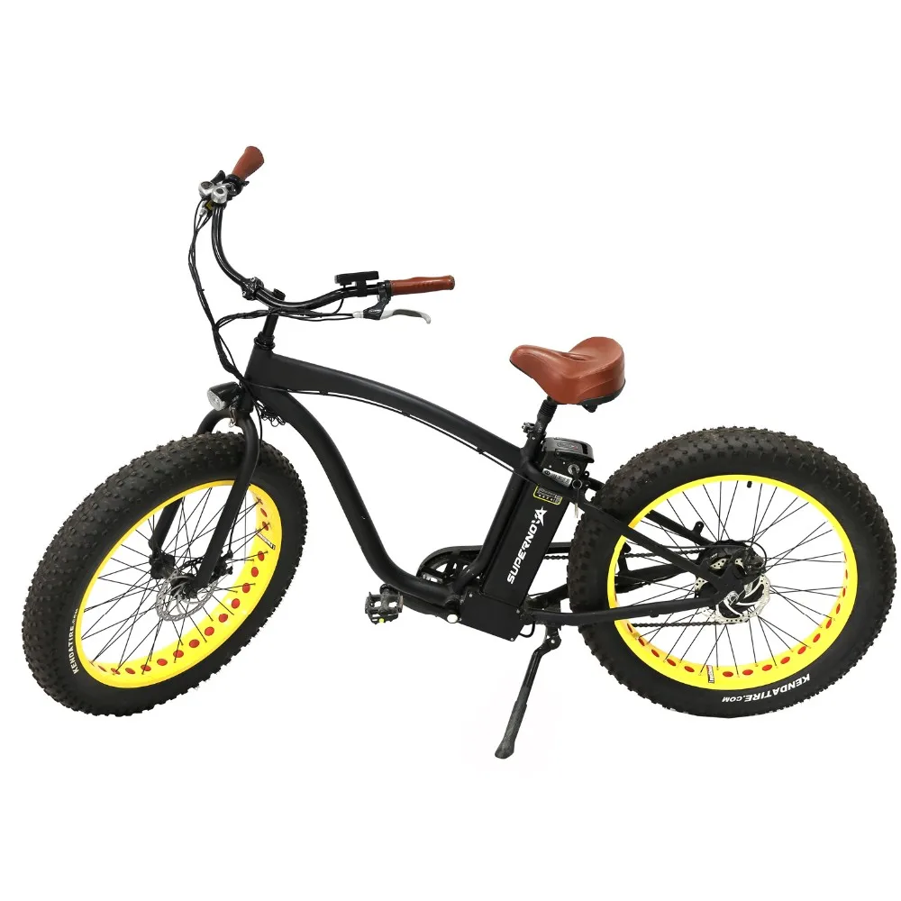 26*4.0 Inch 48v 750w Fat Tire Electric Bikes For Beach Cruiser - Buy ...