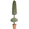 Customized artificial simulation milan grass torch round shape tree for decorative