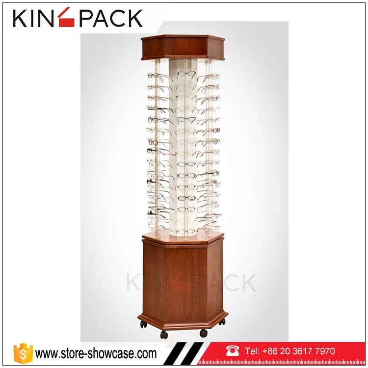 Round Floor Standing Rotating Glasses Display Stand Rack For Eyewear