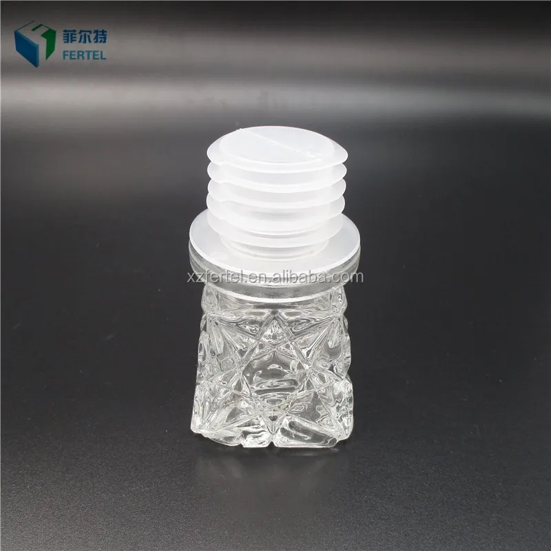 250ml 500ml 750ml Glass Liquor Bottle For Vodka Whisky With Glass Lid