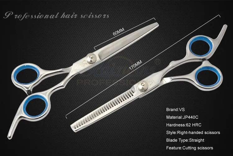 Professional Hair Shears Cutting Scissors Korea Thinning Curved Custom