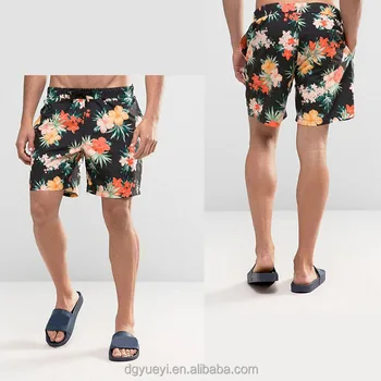 mens floral swim trunks