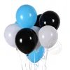 10 Inch White,Blue,Black Latex Balloons,100 Count, For Wedding Birthday Party Baby Shower Decoration