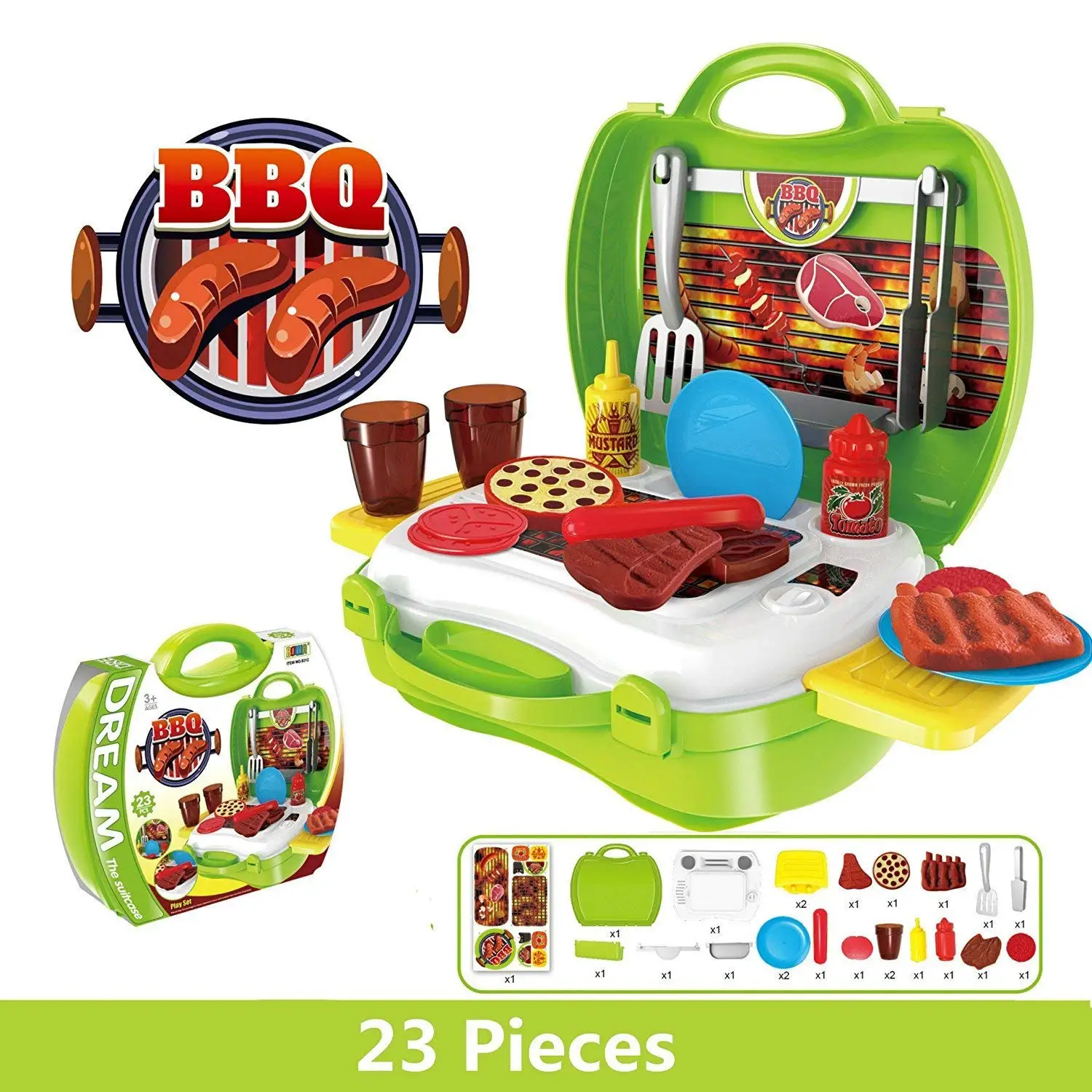 barbecue bbq deluxe full light & sound playset