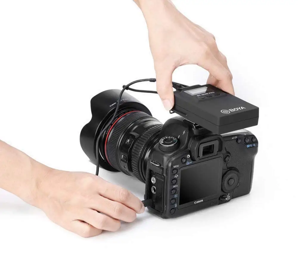 BO YA by-WM8 Pro-K1 cheap professional UHF wireless camera microphone with 48 Optional Channels