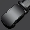Custom Formal Metal Magnetic Automatic Buckle Micro Adjustable Belts Real Leather Men Track Belt