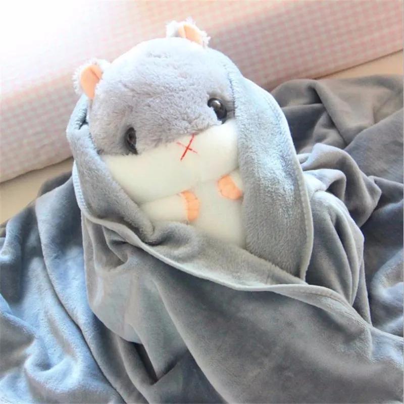 Cute Hamster Toy Stuffed Animal Plush Pillow Blanket Buy