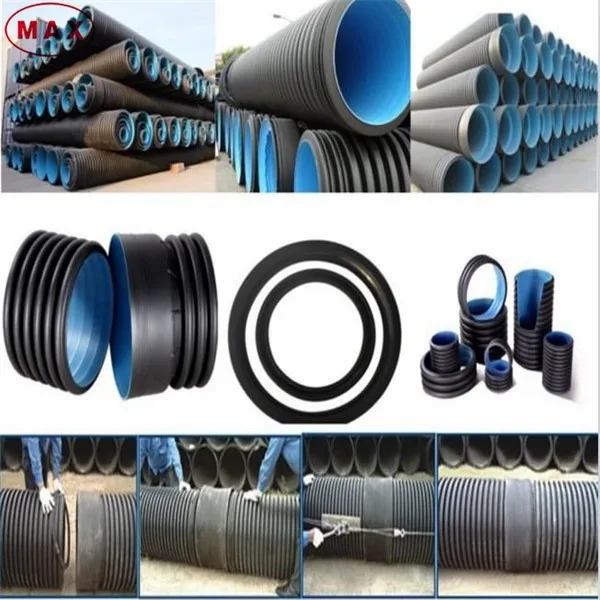 Sn8 300mm Diameter Hdpe Corrugated Pipe 2 Wall With Sealing Ring Buy