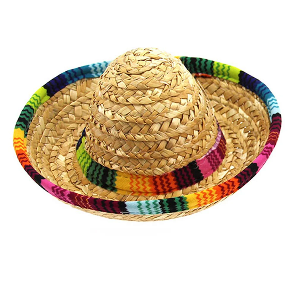 Dog Sombrero Hat Mini Straw Sombrero Hats Mexican Hats Sombrero Party ...