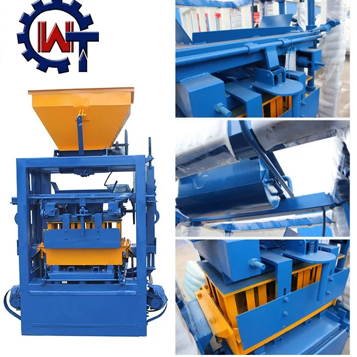 From Linyi Wante Block Machine For Sale Qt 424 Manual Concrete Cement