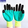 wear resistant two tier latex and nitrile dipping 13 gauge polyester liner safety working glove